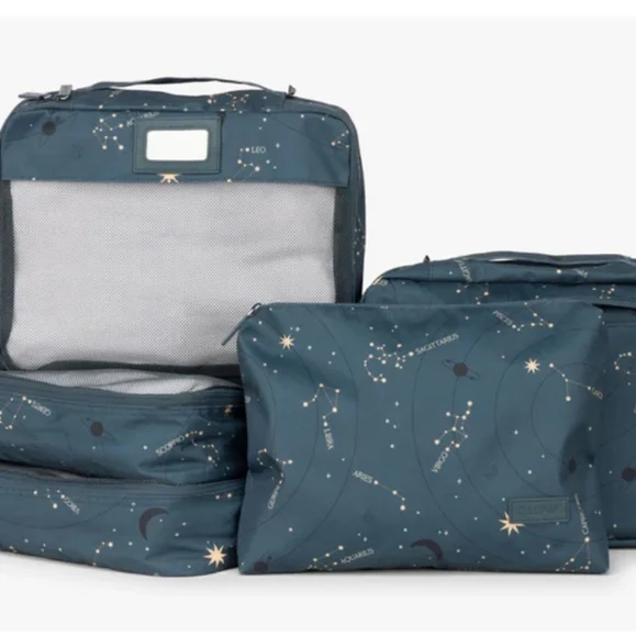 Calpak Astrology Packing Cubes- 5 Pieces - Picture 2 of 9